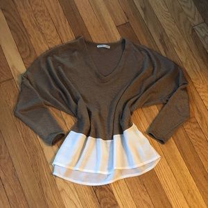 Zara Collection Fit Sleeved, Cropped Blouse